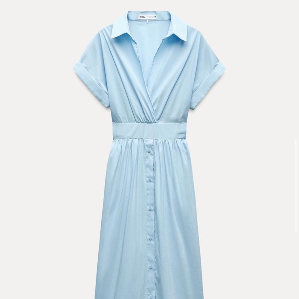 Zara midi shirt dress